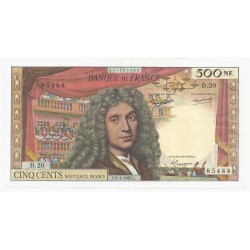 FAY 60/8 - 500 NOUVEAUX FRANCS 1965 - 08/01 - TYPE MOLIERE - PICK 145