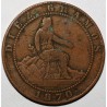 SPAIN - 10 CENTIMOS 1870 - F - KM 663