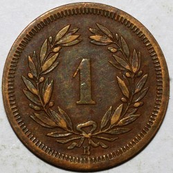 SCHWEIZ - KM 3 - 1 CENTIME 1856 B