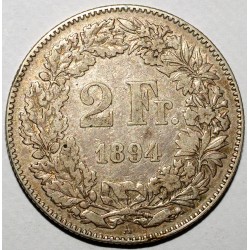 SUISSE - KM 21 - 2 FRANCS 1894