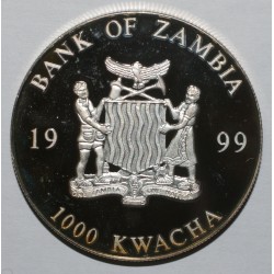 SAMBIA - KM 130 - 1000  KWACHA 1999 - BANKNOTE VON 200 EURO