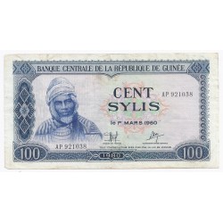 GUINEA - PICK 26 - 100 SYLIS - 1980 - SS