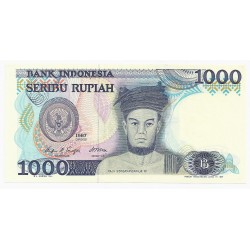 INDONESIE - PICK 124 - 1000 RUPIAH - 1987 - NEUF