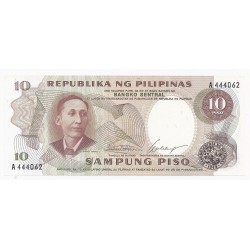 PHILIPPINEN - PICK 144 a - 10 PISO - 1969 - UNC