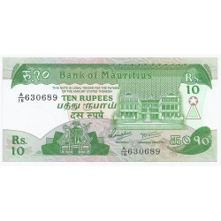 MAURITIUS - PICK 35 - 10 RUPEES - 1985 - UNC