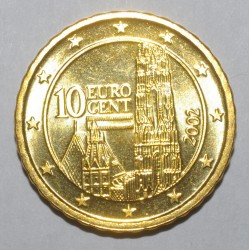 AUTRICHE - 10 CENT 2002 - SAINT-ETIENNE - SUPERBE A FLEUR DE COIN