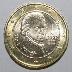 AUTRICHE - 1 EURO 2008 - MOZART - FLEUR DE COIN