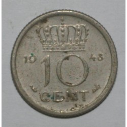 PAYS BAS - KM 177 - 10 CENTS 1948