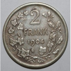 BELGIEN - KM 59 - 2 FRANCS 1904 - Niederländisch Legende