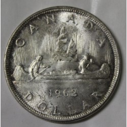 CANADA - KM 54 - 1 DOLLAR 1962 - Canoë