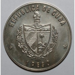 CUBA - KM 191 - 1 PESO 1979 - Conférence des Nations non alignées - FLEUR DE COIN