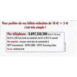 FRANKREICH - WERBETICKET VON 10 EURO - WITT INTERNATIONAL