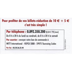 FRANKREICH - WERBETICKET VON 5 EURO - WITT INTERNATIONAL