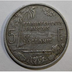 OCÉANIE - KM 4 - 5 FRANCS 1952