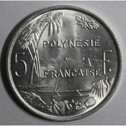 FRANZÖSISCH POLYNESIEN - KM 12 - 5 FRANCS 1977