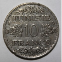 TUNESIEN - KM 262 - 10 FRANCS 1934 - AH 1353