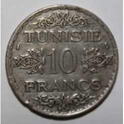 TUNISIA - KM 262 - 10 FRANCS 1934 - AH 1353
