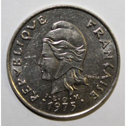 FRENCH POLYNESIA - KM 9 - 20 FRANCS 1975