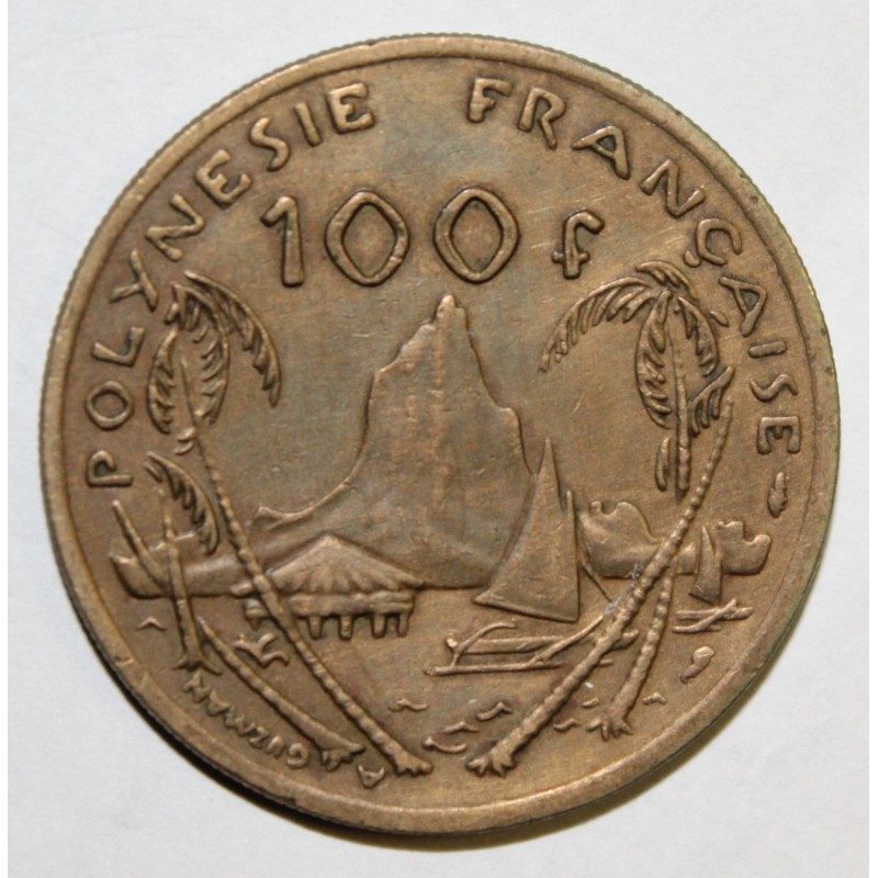 FRENCH POLYNESIA KM 14 100 FRANCS 1984 I E O M   French Polynesia Km 14 100 Francs 1984 Ieom 