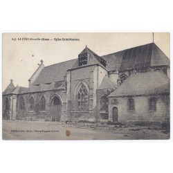 02800 - LA FERE - La Fère dévastée - Eglise Saint-Montain
