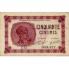 COUNTY 75 - PARIS - CHAMBER OF COMMERCE - 50 CENTIMES 1920