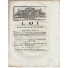 LOUIS XVI ET DU PORT - LOI DU 20 MARS 1791 - RELATIVE AUX TROUPES PROVINCIALES - SIGNATURE MANUSCRITE LOUIS FAUCHIEU