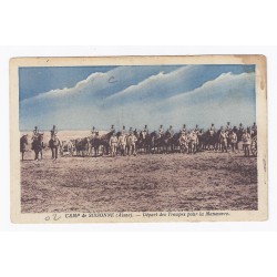 02150 - SISSONNE - CAMP MILITAIRE - DÉPART DES TROUPES POUR LA MANOEUVRE