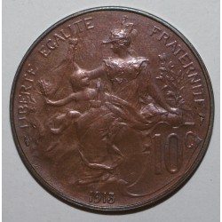 FRANCE - KM 843 - 10 CENTIMES 1913 TYPE DUPUIS