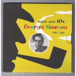 BELGIUM - 10 EUROS 2003 - GEORGES SIMENON - USED