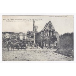 02370 - VAILLY SUR AISNE - L'ÉGLISE ET SES ENVIRONS DÈTRUITS DANS LA BATAILLE - 1917