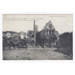 02370 - VAILLY SUR AISNE - L'ÉGLISE ET SES ENVIRONS DÈTRUITS DANS LA BATAILLE - 1917