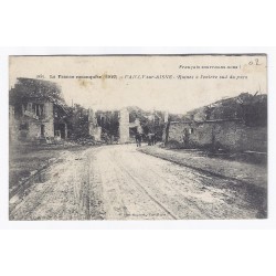 02370 - VAILLY SUR AISNE - RUINES À L'ENTRÉE SUD DU PAYS - 1917