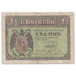 SPAIN - PICK 108 - 1 PESETA - 30/04/1938