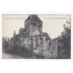 02220 - SERMOISE - GUERRE 1914 - 1917 - L'ÉGLISE