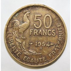 FRANKREICH - KM 91 - 50 FRANCS 1954 B - Beaumont la Roger - TYP GUIRAUD