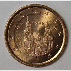 ESPAGNE - 5 CENT 1999 - COMPOSTELLE - SUPERBE A FLEUR DE COIN