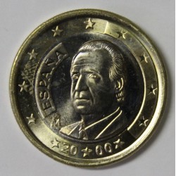 ESPAGNE - 1 EURO 2000 - JUAN CARLOS I - SUPERBE A FLEUR DE COIN