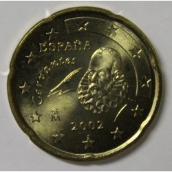 ESPAGNE - 20 CENT 2002 - CERVANTES