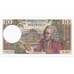 FRANKREICH - PICK 147 - 10 FRANCS VOLTAIRE - 07/06/1973