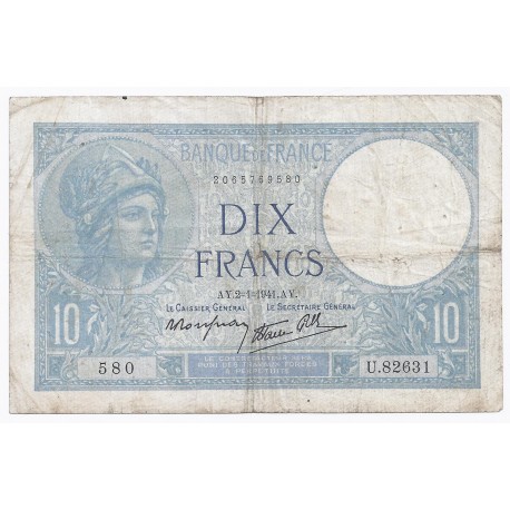 アンティークコイン 硬貨 France : 10 Francs Minerve (2-1-1941