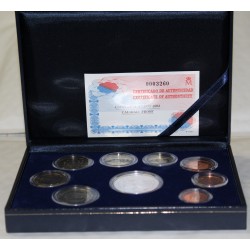 SPAIN - PROOF COIN SET 2002 - 9 COINS