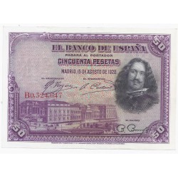 SPAIN - PICK 75 b - 50 PESETAS - 15/08/1928