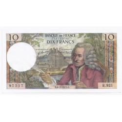 FRANKREICH - PICK 147 - 10 FRANCS VOLTAIRE - 08/11/1973