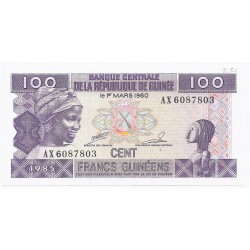 GUINEE - PICK 30 - 100 FRANCS - 1985