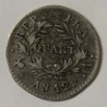 FRANKREICH - KM 653 - 1/4 FRANC 1803 - JAHR 12 A PARIS - BONAPARTE ERSTER KONSUL