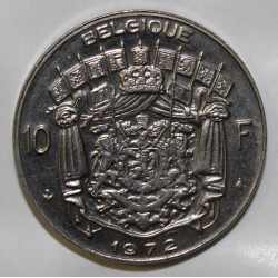 BELGIEN - KM 155.1 - 10 FRANCS 1972 - Französische Legende - BAUDOIN 1ER