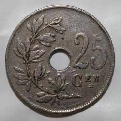 BELGIEN - KM 69 - 25 CENTIMES 1922 - ALBERT I - NIEDERLANDE LEGENDE