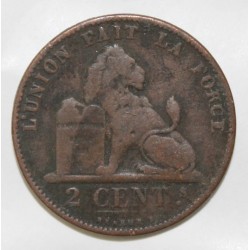 BELGIUM - KM 4.2 - 2 CENTIMES 1857 - LEOPOLD Ist