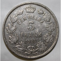 BELGIEN - KM 98 - 5 FRANCS 1933 - RAND A  - FLÄMISCHE LEGENDE