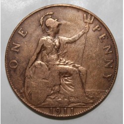 GRANDE BRETAGNE - KM 810 - 1 PENNY 1911 - GEORGE V